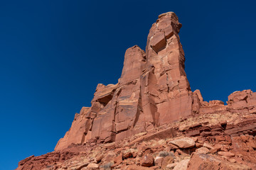 Fototapeta na wymiar Hiking and Climbing around Moab, Utah 