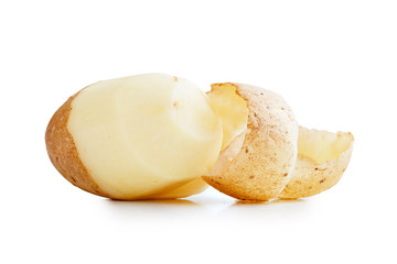 fresh potatoes on the table