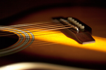 Fototapeta premium Guitar Macro photography