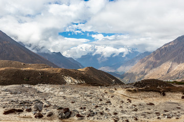 Ama Dablam Mountain. Trekking Everest Base Camp. Nepal.