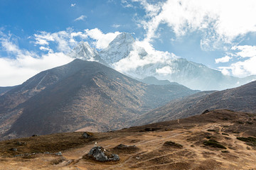 Ama Dablam Mountain. Trekking Everest Base Camp. Nepal.