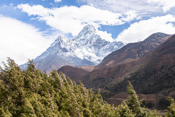Fototapeta premium Ama Dablam Mountain. Trekking Everest Base Camp. Nepal.