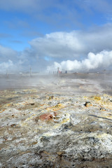 Hochtemperaturgebiet auf der Reykianes-Halbinsel, Island