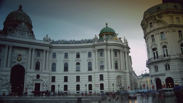 Vienna, Austria, Hofburg Palace seen from Michaelerplatz