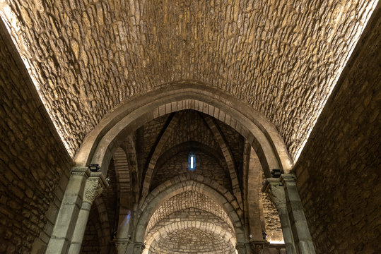 Interior of the sanctuary of Our Lady of Estibaliz, Alava, Spain