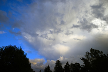 clouds in the skye, sweden