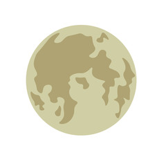 Abstract Moon icon - vector.