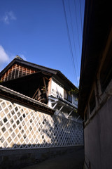 Fototapeta na wymiar 岩村町なまこ壁