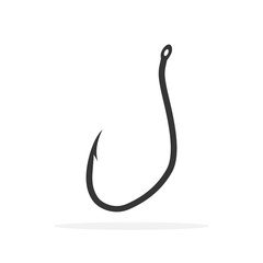 Fishing hook icon - vector.