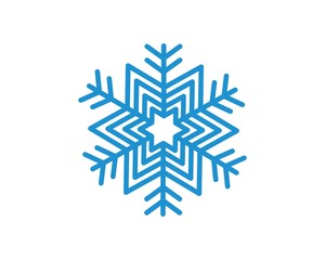 snowflake logo icon vector illustration design