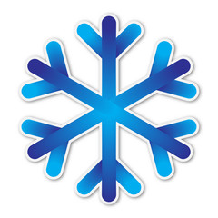 Obraz premium Vector Snowflake icon isolated.