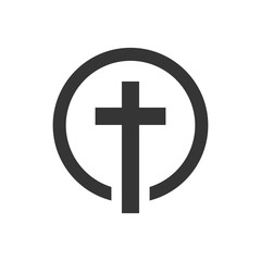 Obraz premium Christian Cross icon - vector.