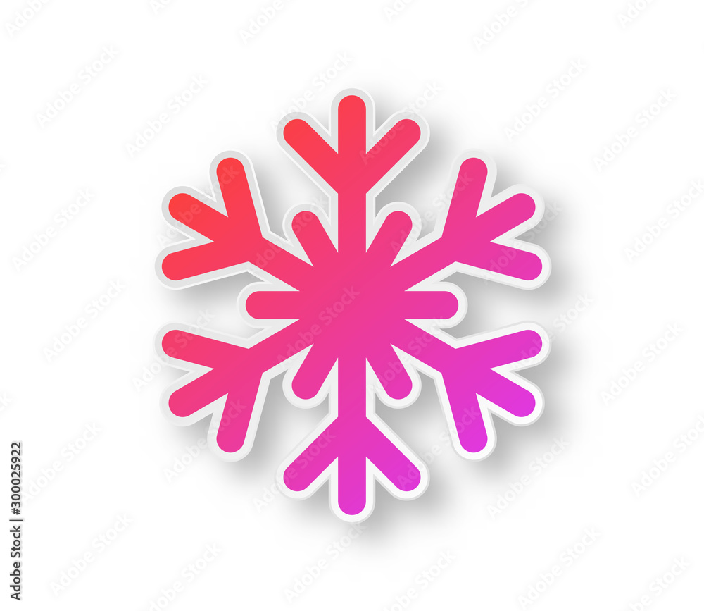 Canvas Prints vector origami snowflake isolated.
