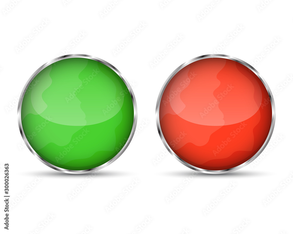 Canvas Prints vector glossy buttons