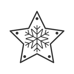 Vector Christmas Star isolated