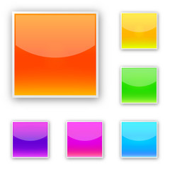Vector glossy buttons