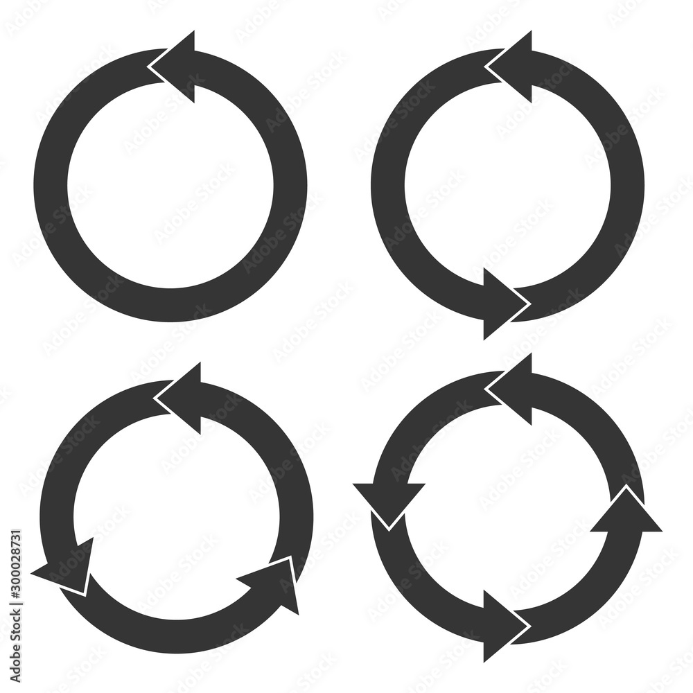 Canvas Prints circle arrows - vector.