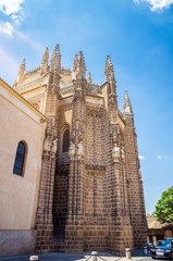 Cozy medieval street in the city Toledo, Spain