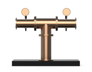 Bar Handle Beer Tower Metal 3d Render Dispenser