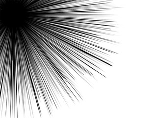 Obraz premium 背景：集中線 漫画 コミック 白 ホワイト