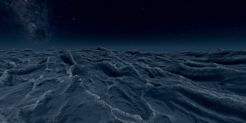 Alien Landscape extremely detailed 3d illustration of an earth like exoplanet enivornment