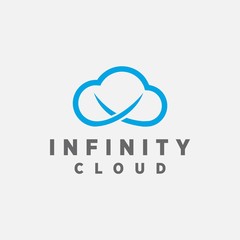 Cloud computing icon  logo design