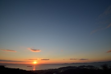 三ヶ根山からの日の出