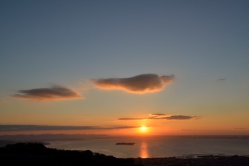 三ヶ根山からの日の出