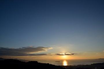 三ヶ根山からの日の出