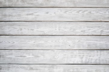 Wooden background texture. Creatively painted white and grey boards.