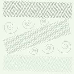 abstract background with wavy lines and spirals