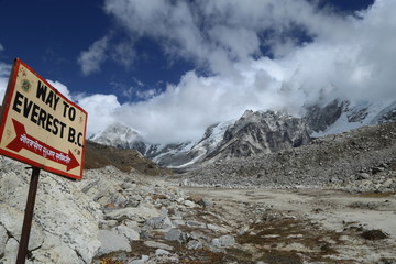 sign in mountains