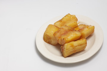 Caramelized cassava