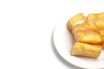 Caramelized cassava