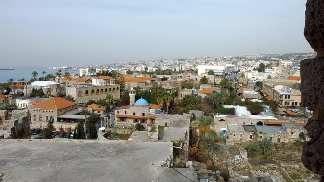 Byblos as seen from Byblos Castle, Lebanon