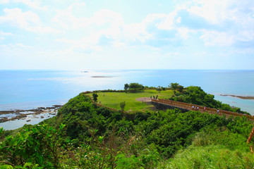 Beautiful Coastal Scenery at Cape Chinen in Okinawa, Japan