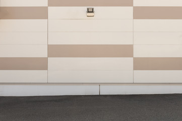 street wall background ,Industrial background, empty grunge urban street with warehouse brick wall