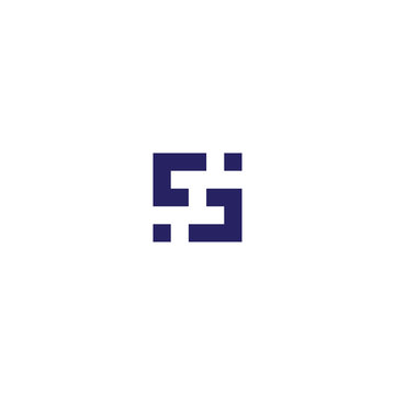 Letter s Unique Shape With Line, Logo Monogram Letter S.