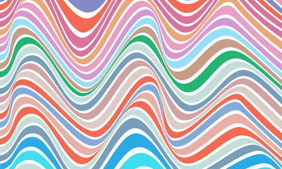 multicolor pastel tone line curve texture background pattern wallpaper vector illustration, new, template, business, design