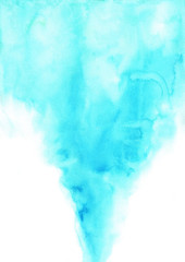 Abstract light blue watercolor background for decoration on artwork.
