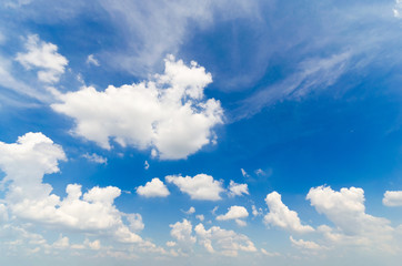 tranquil with beautiful cloud and blue sky background.