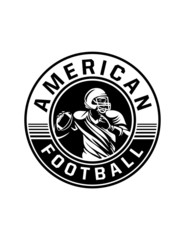 american football player badge
