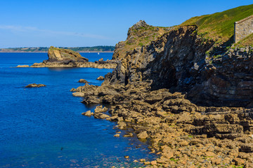Incredible seascape on the Crozon Peninsula. Finister. Brittany. France