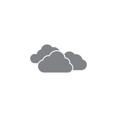 Cloudy weather icon design templateve vector isolated