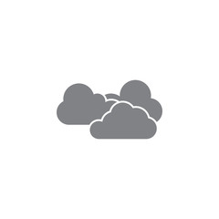 Cloudy weather icon design templateve vector isolated