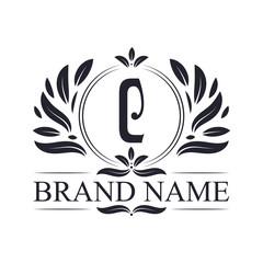 Alphabet C letter logo design. Vintage, luxurious & ornamental luxury letter C logo design template.