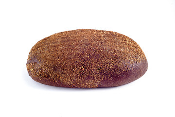 Spicy wheat rye bread on a white background