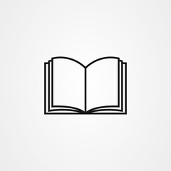 Book icon logo vector template