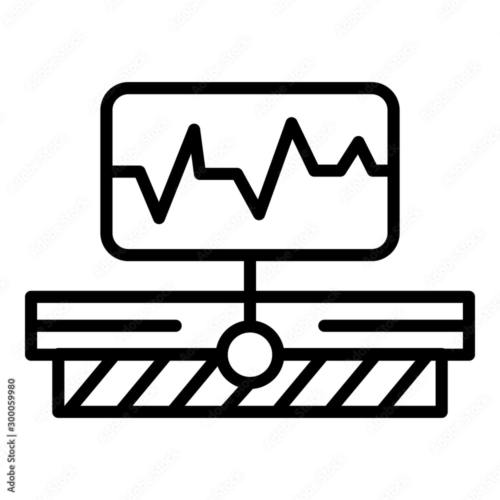 Poster smart robot line icon. outline smart robot line vector icon for web design isolated on white backgro
