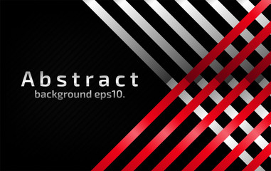 Abstract black and gray vector background image, overlapping red. Modern geometric design concept.